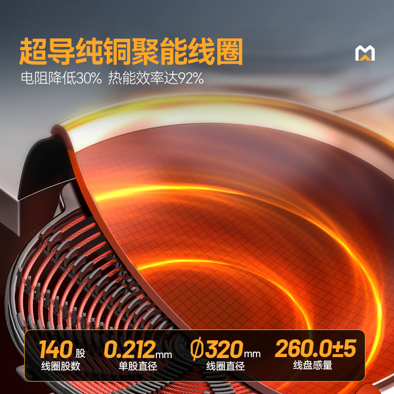 麦大厨星麦款304材质电磁单头单尾小炒炉8kw
