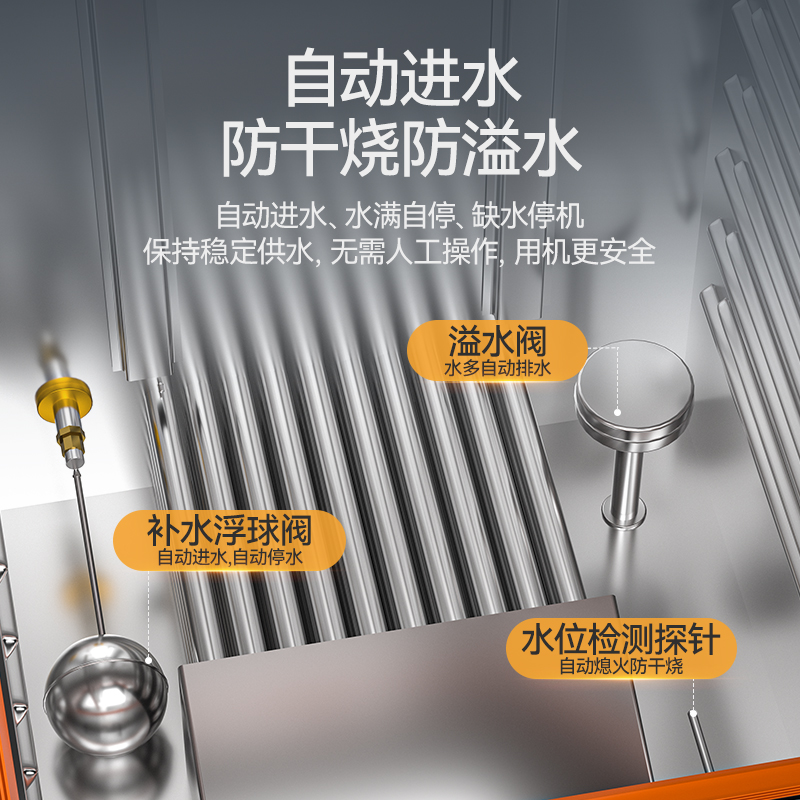 麦大厨商用双门48盘智能恒温燃气蒸饭柜大型食堂蒸饭箱