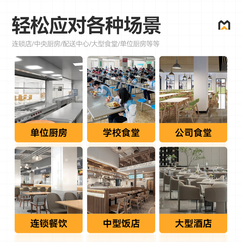  麦大厨商用升级款双头低汤炉矮仔炉15KW